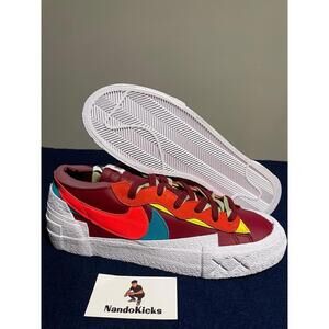 Nike x sacai x KAWS Blazer Low Team Red Men's Size US 11.5 DM7901-600 New